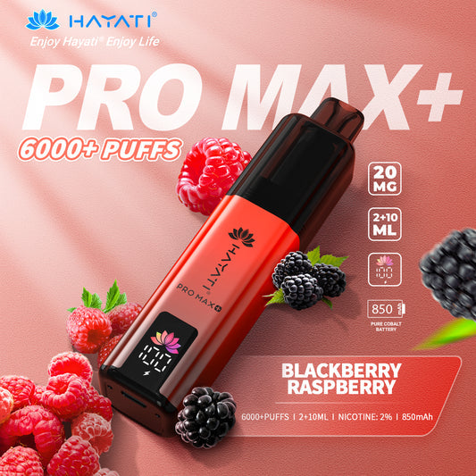 Hayati Pro Max+ 6000 Puffs - Blackberry Raspberry