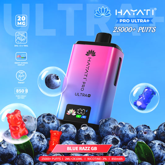 Hayati Pro Ultra+ 25K - Blue Razz GB