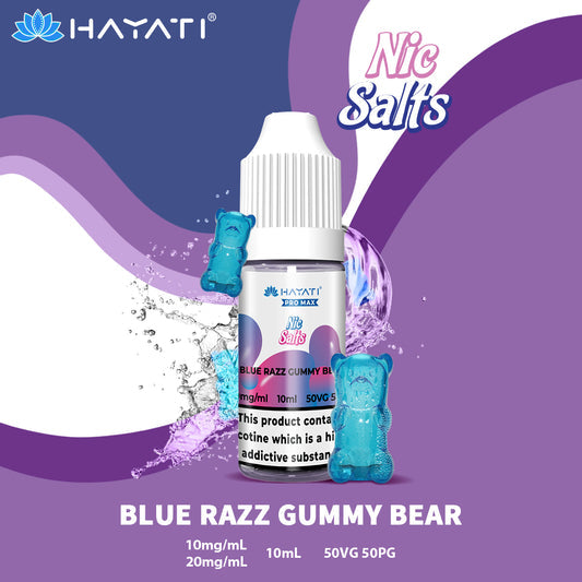 Hayati Pro Max Nic Salts E-Liquids - Blue Razz Gummy Bear