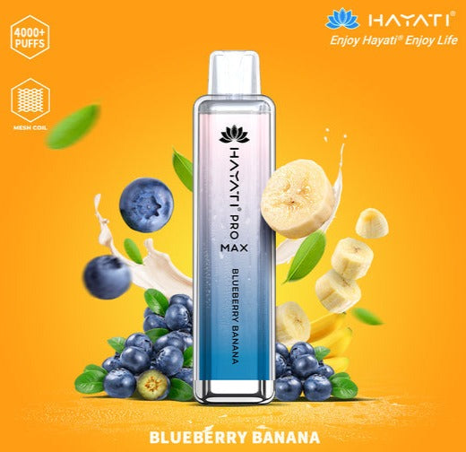 Hayati Pro Max 4000 Puffs - Blueberry Banana