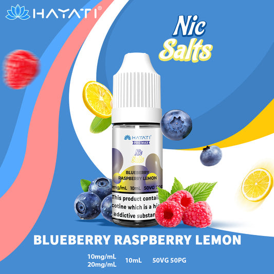 Hayati Pro Max Nic Salts E-Liquids - Blueberry Raspberry Lemon