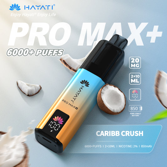 Hayati Pro Max+ 6000 Puffs - Caribb Crush