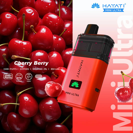 Hayati Mini Ultra 1500 Puff - Cherry Berry