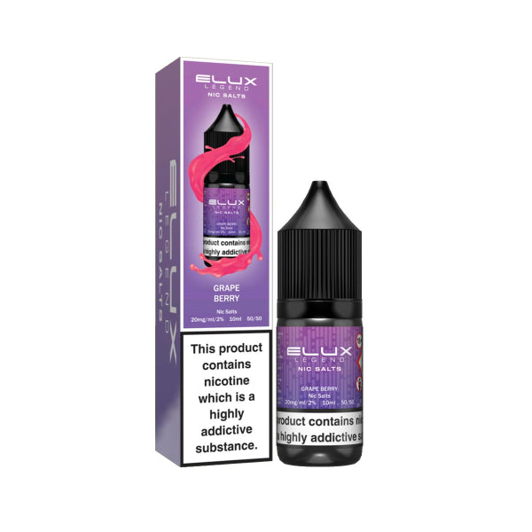 Elux Legend Nic Salt 10ml - Grape Berry