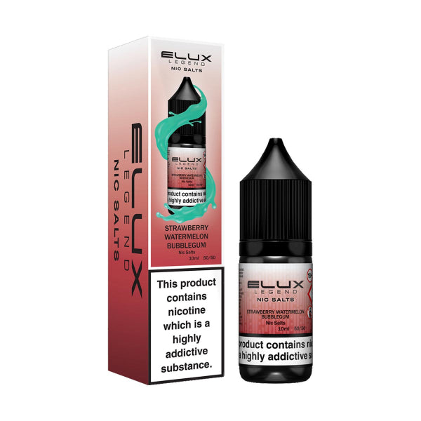 Elux Legend Nic Salt 10ml - Strawberry Watermelon Bubblegum