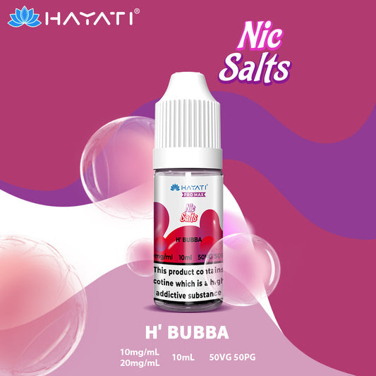 Hayati Pro Max Nic Salts E-Liquids - H'Bubba