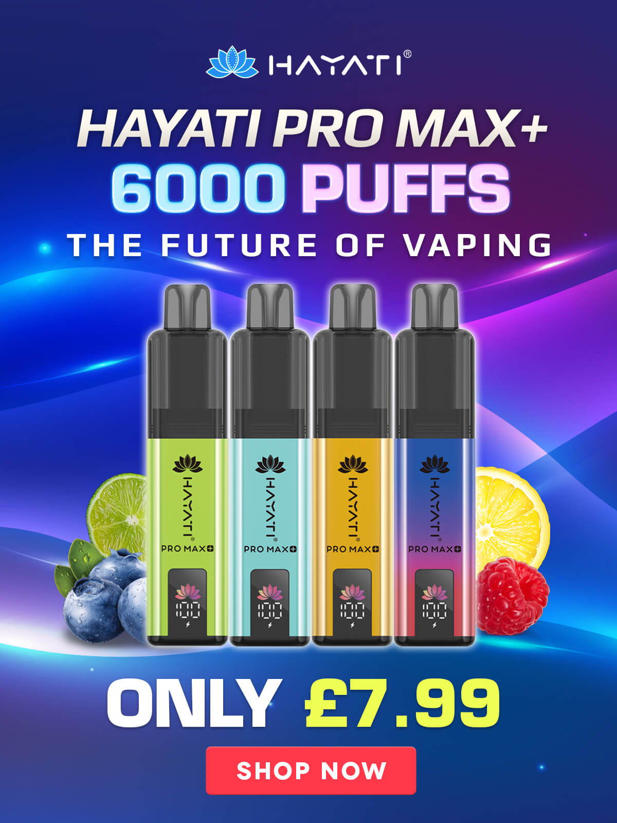Hayati Pro Max 6000 Puff Vape - Eazy Vapes
