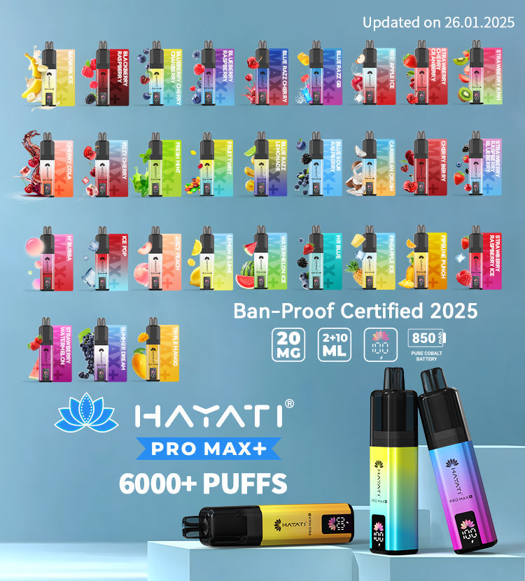 Hayati Pro Max+ 6000 Puffs Best Prefilled Pod Kit 2025