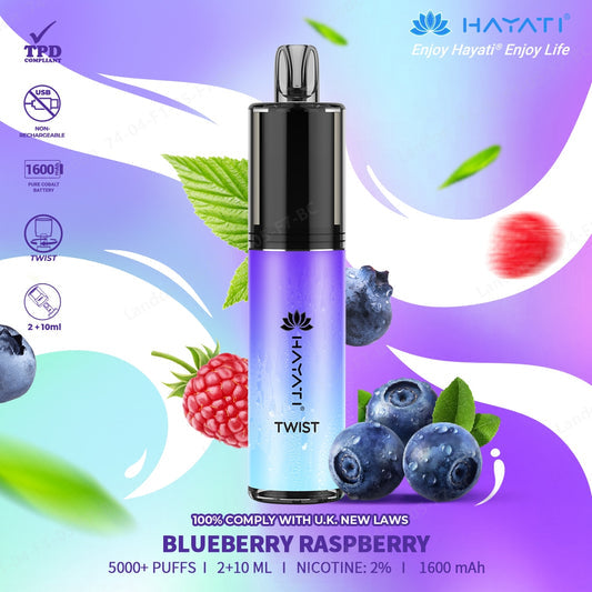 Hayati Twist 5000 Puff Disposable Vape | Only £3.99 | Eazy Vapes