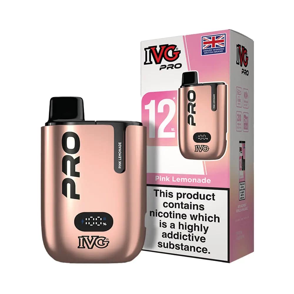 IVG Pro 12 Disposable Vape Kit - Pink Lemonade