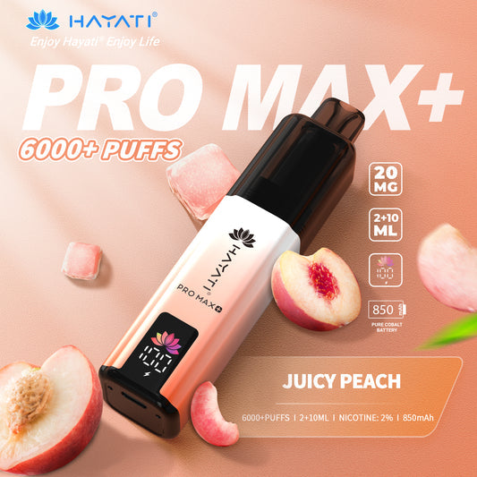Hayati Pro Max+ 6000 Puffs - Juicy Peach