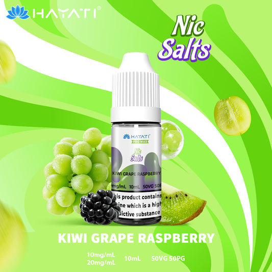 Hayati Pro Max Nic Salts E-Liquids - Kiwi Grape Raspberry