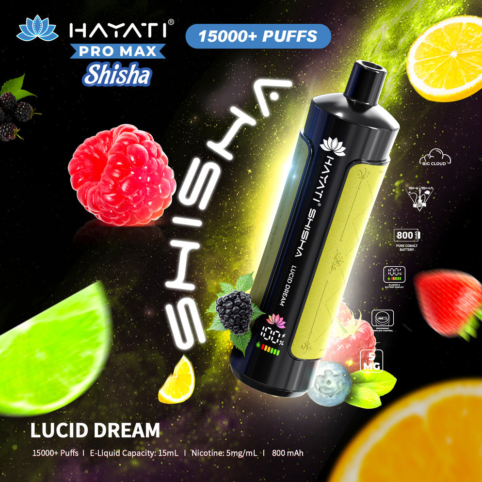 Hayati Pro Max Shisha 15,000 Puff Disposable Vape - Lucid Dream