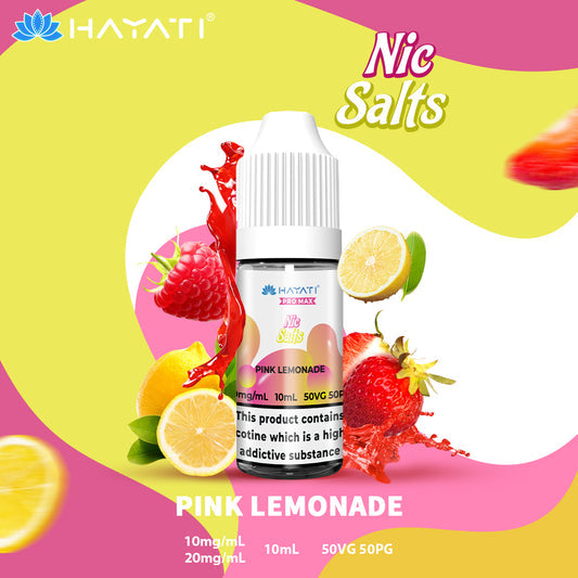 Hayati Pro Max Nic Salts E-Liquids - Pink Lemonade