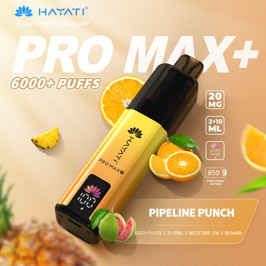 Hayati Pro Max+ 6000 Puffs - Pipeline Punch