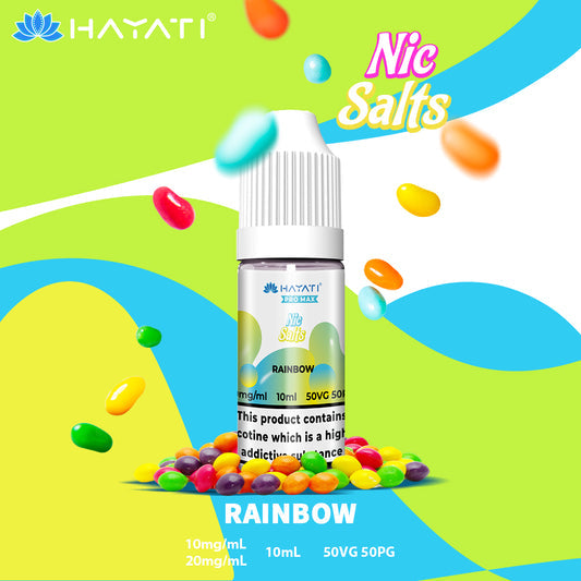 Hayati Pro Max Nic Salts E-Liquids - Rainbow