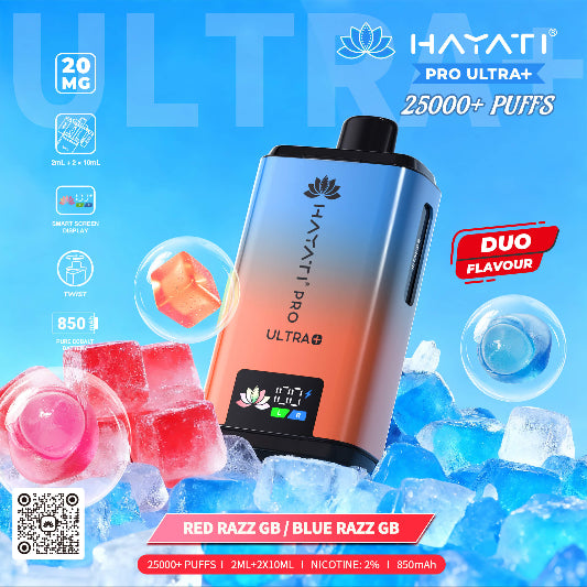 Hayati Pro Ultra+ 25K - Red Razz GB