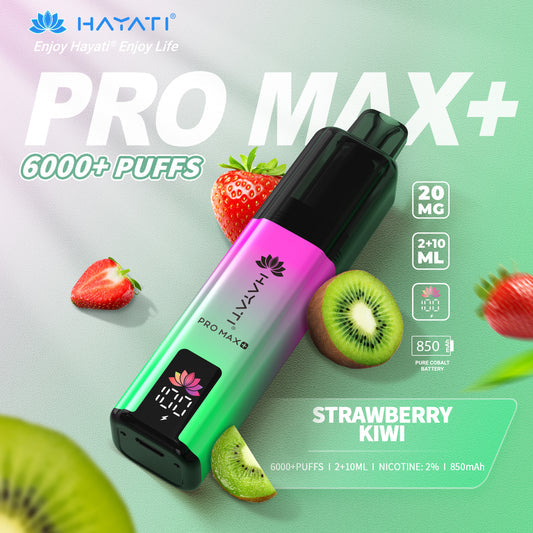 Hayati Pro Max+ 6000 Puffs - Strawberry Kiwi