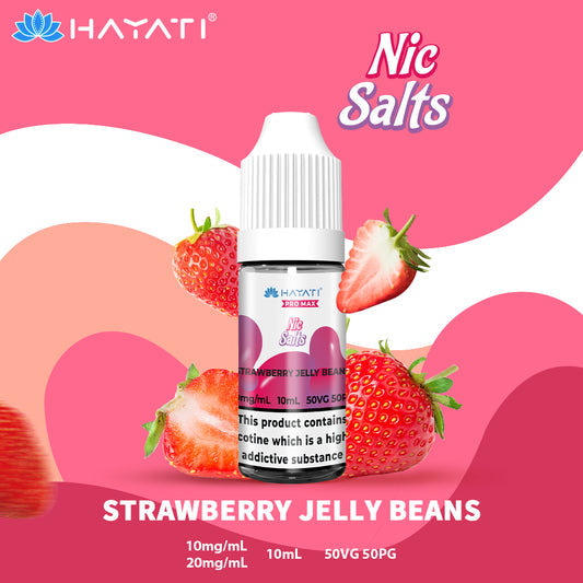 Hayati Pro Max Nic Salts E-Liquids - Strawberry Jelly Beans