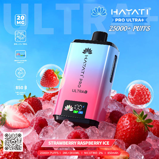 Hayati Pro Ultra+ 25K Strawberry Raspberry Ice