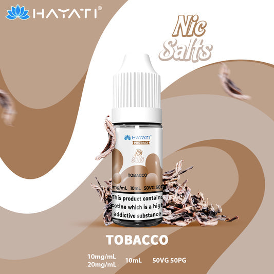 Hayati Pro Max Nic Salts E-Liquids - Tobacco