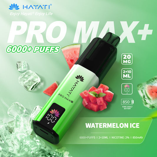 Hayati Pro Max+ 6000 Puffs - Watermelon Ice
