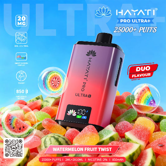 Hayati Pro Ultra+ 25K - Watermelon Fruit Twist
