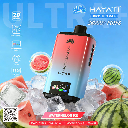 Hayati Pro Ultra+ 25K - Watermelon Ice