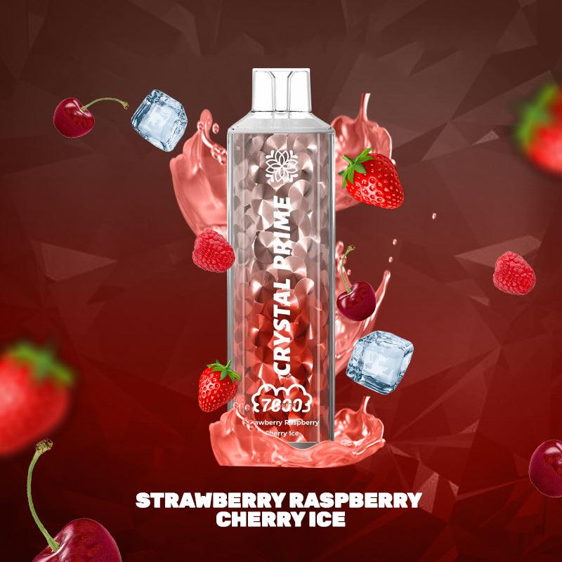 Crystal Prime 7000 Puff Disposable - Strawberry Raspberry Cherry Ice