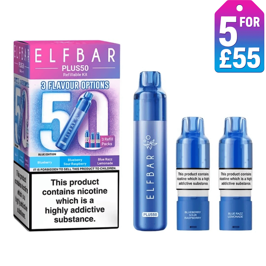 Elf Bar Plus 50 Vape Kit - Eazy Vapes