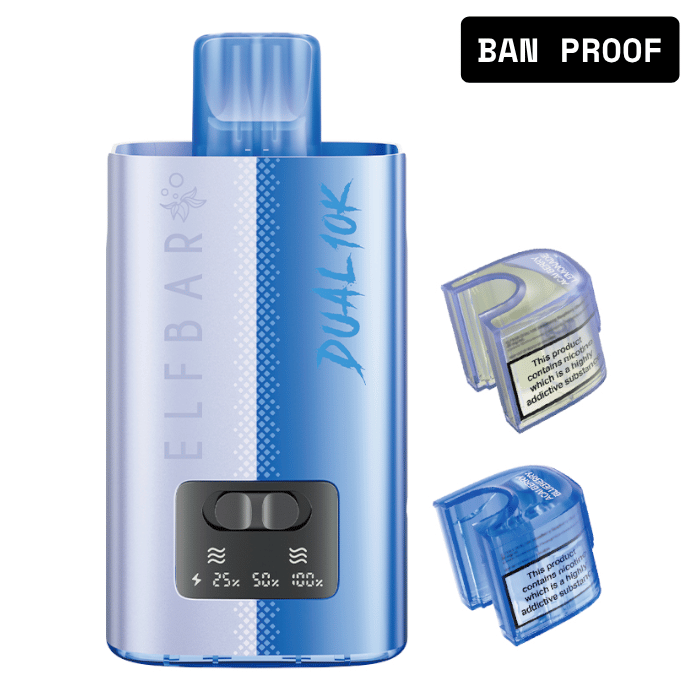 Elf Bar Dual 10K Vape Kit - Blue Edition