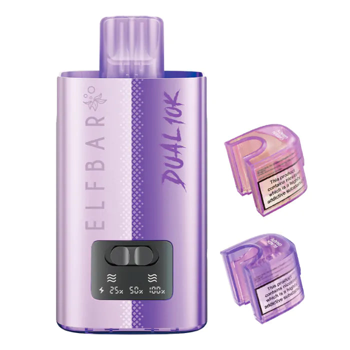 Elf Bar Dual 10K Vape Kit - Grape Edition