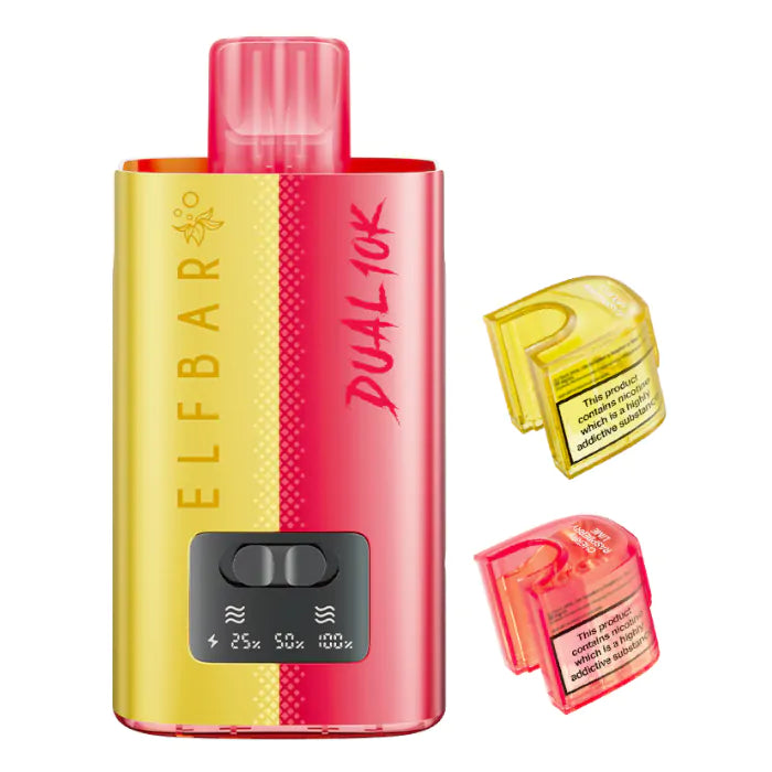 Elf Bar Dual 10K Vape Kit - Raspberry Edition