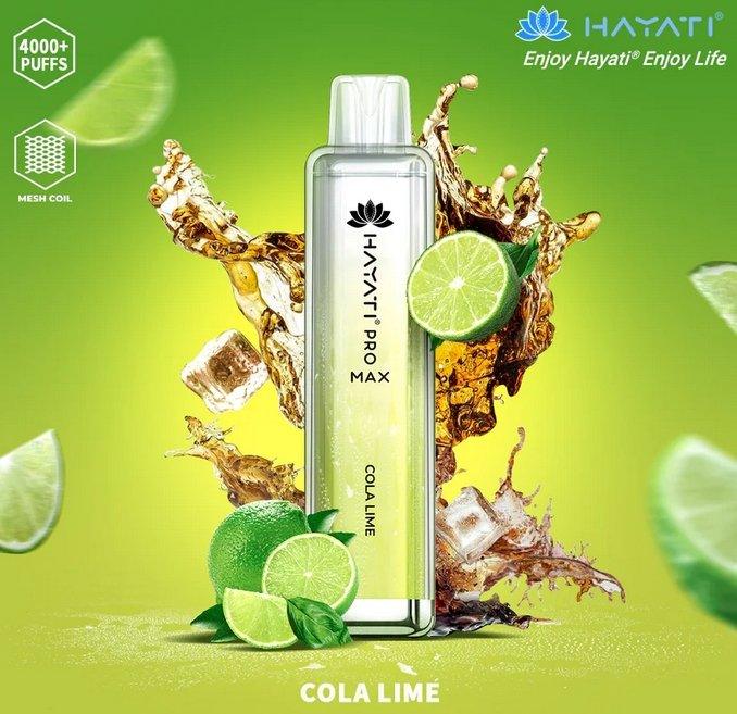 Hayati Pro Max 4000 Puffs - Cola Lime