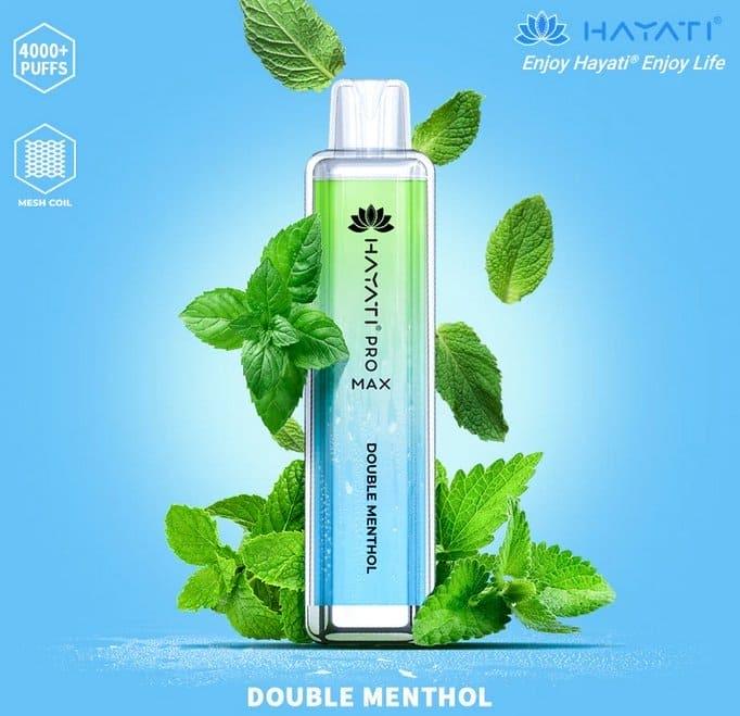 Hayati Pro Max 4000 Puffs - Double Menthol