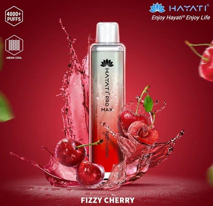Hayati Pro Max 4000 Puffs - Fizzy Cherry