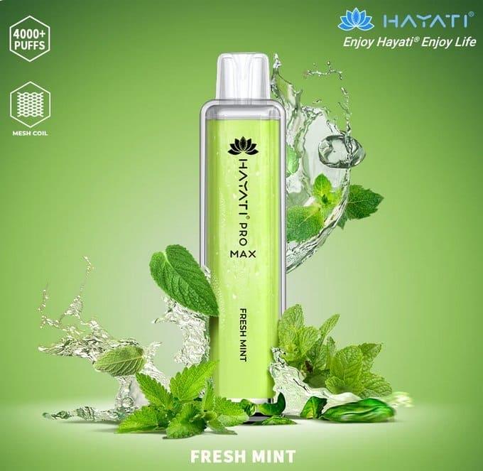 Hayati Pro Max 4000 Puffs - Fresh Mint