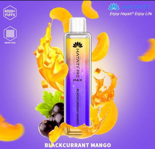 Hayati Pro Max 4000 Puffs - Blackcurrant Mango