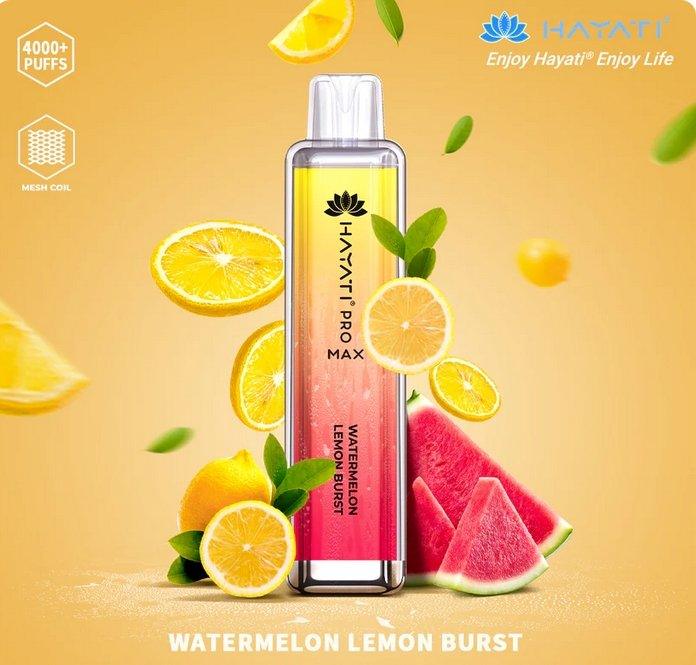 Hayati Pro Max 4000 Puffs - Watermelon Lemon Burst