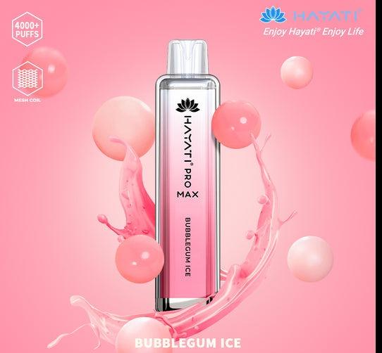 Hayati Pro Max 4000 Puffs - Bubblegum Ice