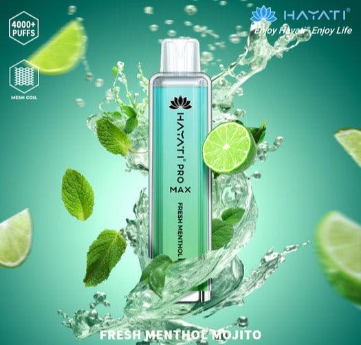 Hayati Pro Max 4000 Puffs - Fresh Menthol Mojito