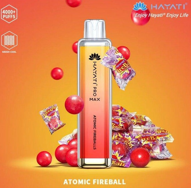 Hayati Pro Max 4000 Puffs - Atomic Fireball