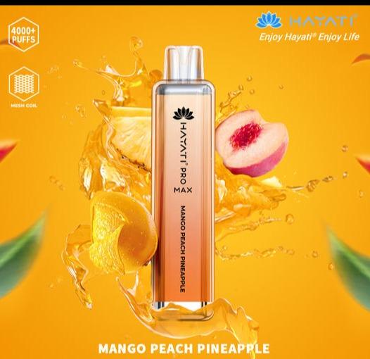 Hayati Pro Max 4000 Puffs - Mango Peach Pineapple