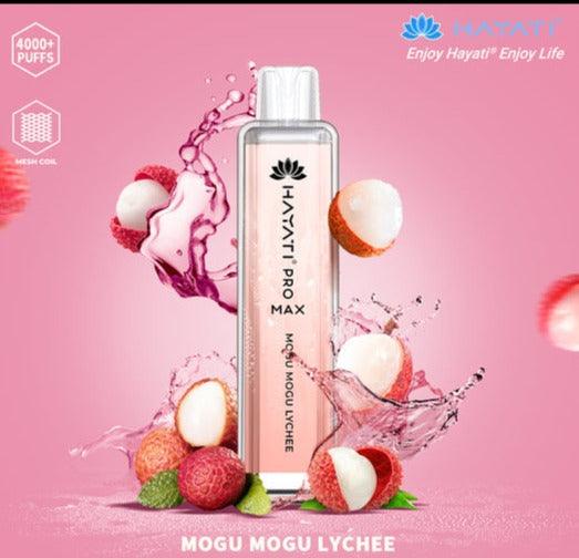 Hayati Pro Max 4000 Puffs - Mogu Mogu Lychee