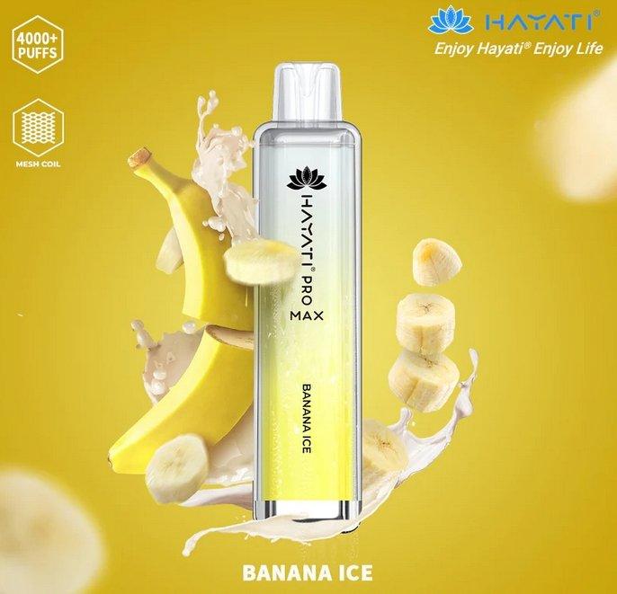 Hayati Pro Max 4000 Puffs - Banana Ice
