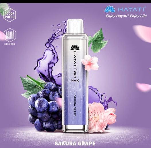 Hayati Pro Max 4000 Puffs - Sakura Grape