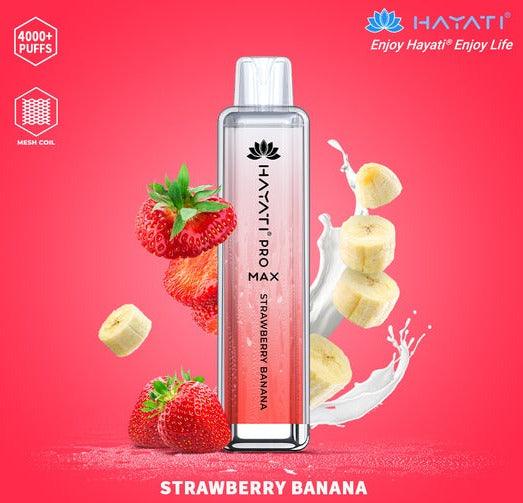Hayati Pro Max 4000 Puffs - Strawberry Banana