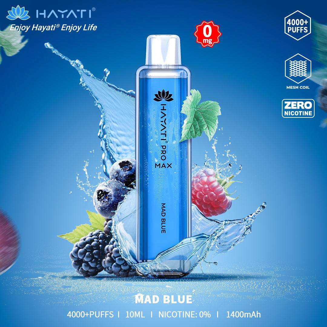 Hayati Pro Max 4000+ Puffs ZERO Nicotine - Eazy Vapes