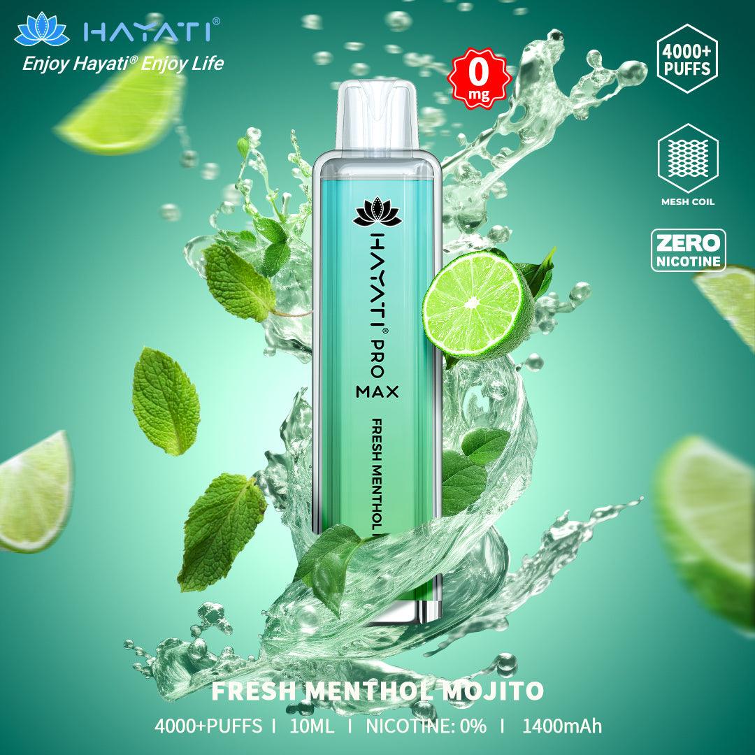 Hayati Pro Max 4000+ Puffs Zero Nicotine Disposable | Only £8.99 each | eazyvapes