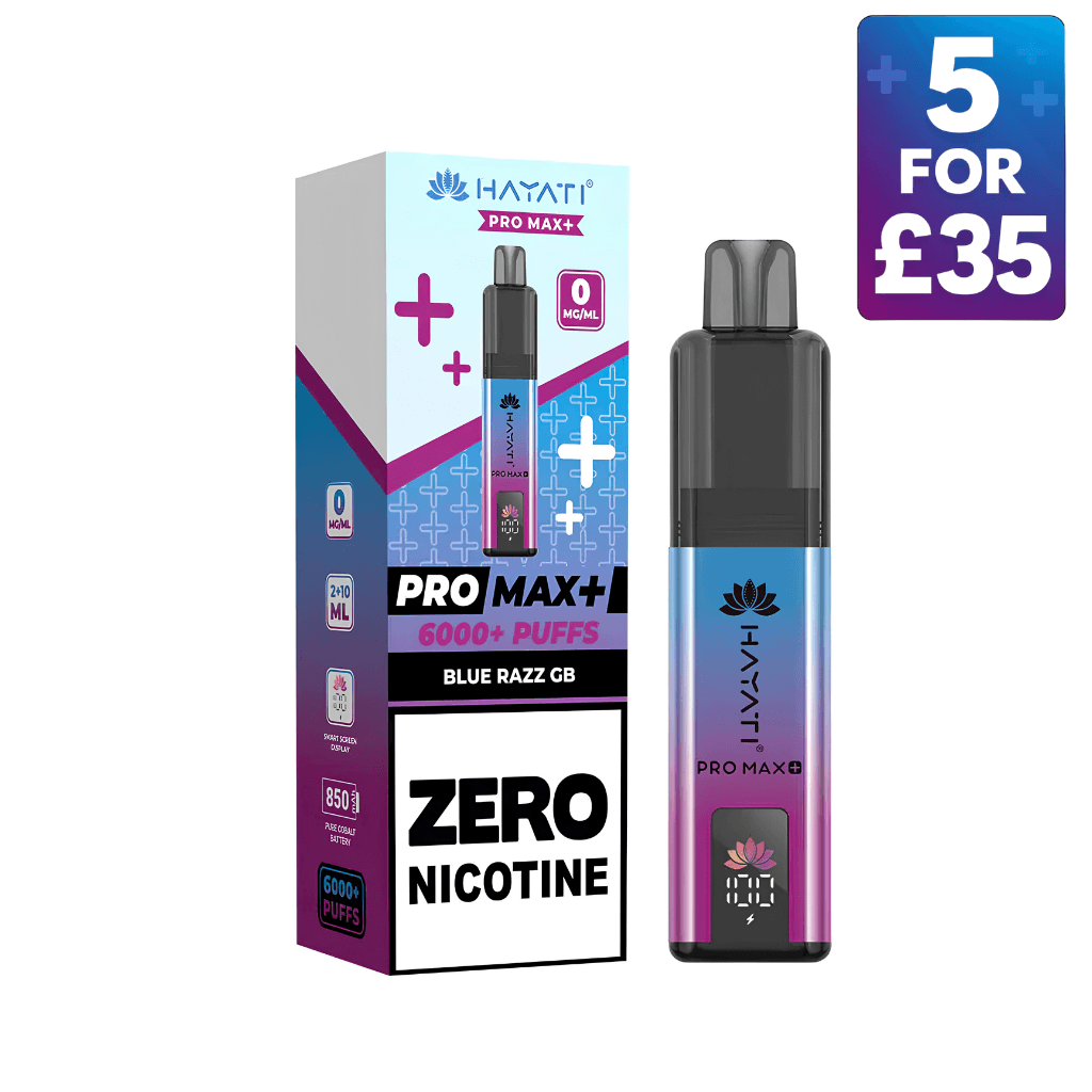 Hayati Pro Max+ 6000 Pod Kit 0MG (ZERO NICOTINE) - Eazy Vapes